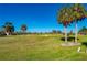 View of the golf course with palm trees at 5089 San Rocco Ct, Punta Gorda, FL 33950