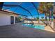 Enclosed pool area with a screened patio at 5089 San Rocco Ct, Punta Gorda, FL 33950