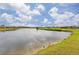 Scenic view of pond, golf course, and houses at 5752 Whispering Oaks Dr., North Port, FL 34287