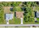 Overhead view of two-house property with ample yard space at 6174 Alloway St, Englewood, FL 34224