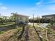 Spacious backyard with shed and pergola at 81 Michigan Ave, Englewood, FL 34223