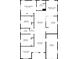 Floor plan showing a 3-bedroom, 2-bathroom house with garage at 81 Michigan Ave, Englewood, FL 34223