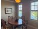 Dining room with table, chairs and water view at 99 Vivante Blvd # 415, Punta Gorda, FL 33950