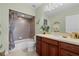 Clean bathroom with tub shower combo and vanity at 101 N Marion Ct # 114, Punta Gorda, FL 33950