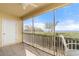 Spacious lanai with ocean view and storage closet at 101 N Marion Ct # 114, Punta Gorda, FL 33950