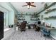 Bright home office with built-in shelving and workspace at 13204 Kakapo Ave, Port Charlotte, FL 33981