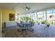 Relaxing screened porch with paver patio and seating area at 13204 Kakapo Ave, Port Charlotte, FL 33981