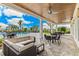 Relaxing covered patio area overlooking the community pool at 1437 Powell Valley Dr, Port Charlotte, FL 33953