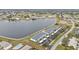 Aerial view showcasing lakefront community at 1501 San Cristobal Ave # 1205, Punta Gorda, FL 33983