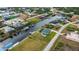 Property's aerial view showing location and surrounding canals at 15308 Acorn Cir, Port Charlotte, FL 33981