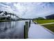 Private dock with scenic canal view at 15308 Acorn Cir, Port Charlotte, FL 33981