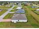 Aerial view of the house and backyard at 16039 Quinta Dr, Punta Gorda, FL 33955