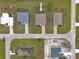 Aerial view of the house and surrounding neighborhood at 16039 Quinta Dr, Punta Gorda, FL 33955