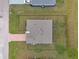 Aerial view of the house and backyard at 16039 Quinta Dr, Punta Gorda, FL 33955