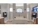 Bathroom with a large bathtub and double shower at 17220 Horizon Ln, Port Charlotte, FL 33948