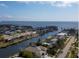 Aerial view of waterfront homes with canal access at 193 Beeney Se Rd, Port Charlotte, FL 33952