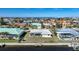 Aerial view of waterfront home with canal access and neighboring houses at 2171 Bayou Rd, Punta Gorda, FL 33950