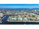 Wide aerial view of a waterfront community at 2171 Bayou Rd, Punta Gorda, FL 33950