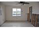 This bedroom, currently under renovation, boasts water views at 2171 Bayou Rd, Punta Gorda, FL 33950