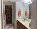 Bright bathroom with double vanity and separate shower at 23465 Harborview Rd # 1006, Punta Gorda, FL 33980