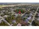 Wide aerial view showcasing the property's location in a residential area at 2418 Frantz St, North Port, FL 34286