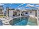 Beautiful screened pool and patio with modern design at 2418 Frantz St, North Port, FL 34286