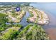 Aerial view showcasing home location in waterfront community at 25188 Marion Ave # 1011, Punta Gorda, FL 33950