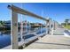 Private dock with boat lift at 2521 Rio Grande Dr, Punta Gorda, FL 33950