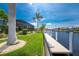 Private dock and backyard with canal access at 2730 Rio Ct, Punta Gorda, FL 33950