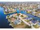 Aerial view of the house and surrounding neighborhood at 2856 Deborah Dr, Punta Gorda, FL 33950