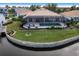 Aerial view of waterfront home with private dock at 2856 Deborah Dr, Punta Gorda, FL 33950