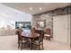 Formal dining room with wood table and access to the living room at 2856 Deborah Dr, Punta Gorda, FL 33950