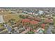 Aerial view of community with surrounding landscape and waterway at 3500 Mondovi Ct # 212, Punta Gorda, FL 33950