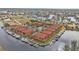 Aerial view of community and surrounding waterfront area at 3500 Mondovi Ct # 212, Punta Gorda, FL 33950