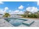 Relaxing pool with spa and patio area at 4118 Gardner Dr, Port Charlotte, FL 33952