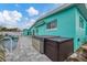 Hot tub and patio adjacent to the pool at 4118 Gardner Dr, Port Charlotte, FL 33952