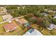 Aerial view showing home with pool and large backyard at 4465 Kaskin Ave, North Port, FL 34286