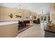 Bright dining room with tile flooring and chandelier at 5208 Griggs Ave, North Port, FL 34291