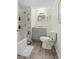 Clean bathroom, gray vanity, shower/tub combo at 5298 Palena Blvd, North Port, FL 34287