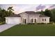 Single-story home with a two-car garage and landscaped lawn at 6068 Beachwood Dr, Ridge Manor, FL 33523