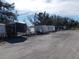 Outdoor storage area for multiple trailers at 6815 Amoko Ct, North Port, FL 34287