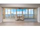 Spacious balcony with water view and outdoor seating for four at 101 N. Marion Court # 222, Punta Gorda, FL 33950