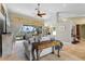 Open living space showcasing a view of the backyard and pool area at 1131 Via Tripoli, Punta Gorda, FL 33950