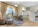 Home office with built-in desk and comfortable seating area at 1131 Via Tripoli, Punta Gorda, FL 33950