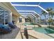 Relaxing pool and spa area with ample patio space at 1131 Via Tripoli, Punta Gorda, FL 33950