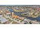 Aerial view of luxury waterfront homes and community at 1220 Spanish Cay Ln, Punta Gorda, FL 33950