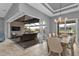 Dining room with sliding glass doors to a relaxing outdoor patio area at 1220 Spanish Cay Ln, Punta Gorda, FL 33950