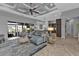 Spacious living area with sectional sofa and high ceilings at 1220 Spanish Cay Ln, Punta Gorda, FL 33950