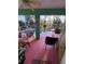 Lovely covered patio overlooking the pool area at 1281 Nebraska Ln, North Port, FL 34286