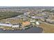 Aerial view showcasing building location within a waterfront community at 1340 Rock Dove Ct # 135, Punta Gorda, FL 33950